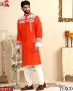 Premium China Fabric print Panjabi (MCP053) - Image 3
