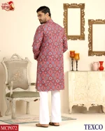 Premium China Fabric print Panjabi (MCP072) - Image 3