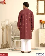 Premium China Fabric print Panjabi (MCP077) - Image 3
