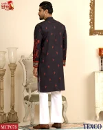 Premium China Fabric print Panjabi (MCP078) - Image 3